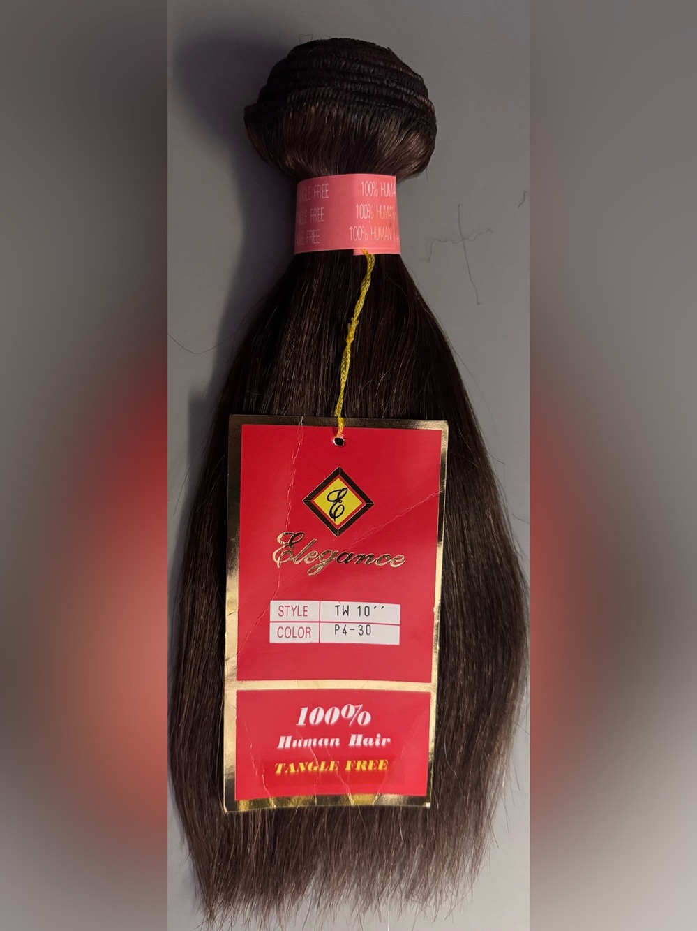Elegance. 100% human hair. Straight.